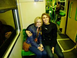 Ben and I on the tram!