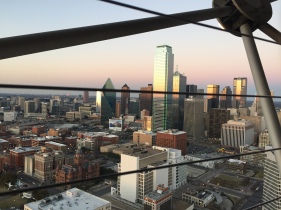 Dallas skyline from the top of Reunion Tower